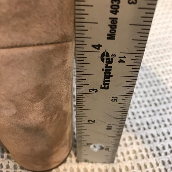 SAM EDELMAN ORLANE TAN SUEDE BLOCK HEEL WOMENS SANDALS SZ 11 NEW - Picture 5 of 9